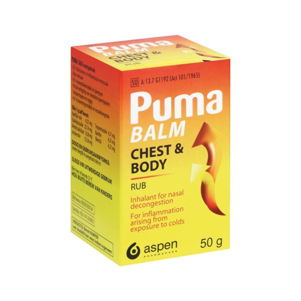Puma Balm Chest and Body Rub 50g DelMed